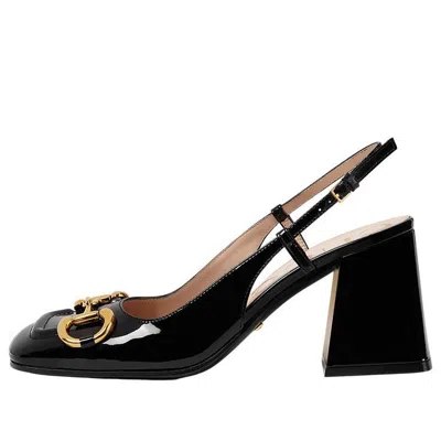 Gucci (wmns)  Mid-heel Slingback With Horsebit 'black