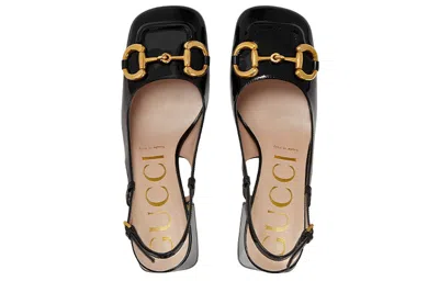 Gucci (wmns)  Mid-heel Slingback With Horsebit 'black