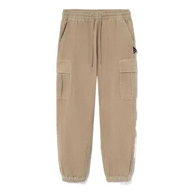 Li-ning Badfive Woven Cargo Joggers Pants 'khaki' In Neutral