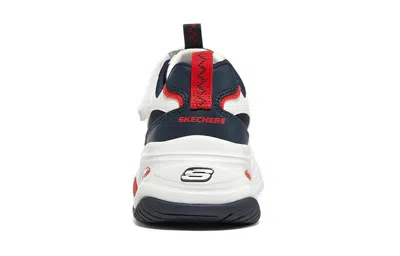 Skechers (gs)  Dlites 4.0 'white Navy Blue Red'