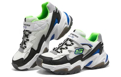 Skechers (gs)  Stamina V2 'white Black Green' In Multi