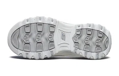 Skechers (gs)  D'lites 1.0 Chunky Shoes 'white Red'
