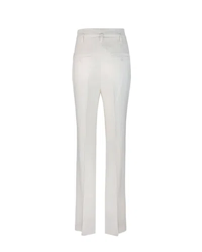 Max Mara Quasar White Trousers In White