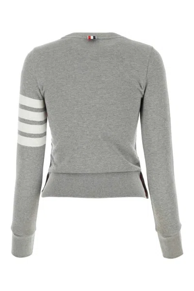 Thom Browne Loopback Jersey Knit Engineered 4-bar Stripe Classic Crewneck Pullover