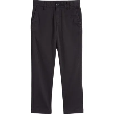 Nordstrom Kids' Slim Stretch Flat Front Chinos In Black