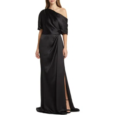 Amsale Off-shoulder Draped-detail Gown
