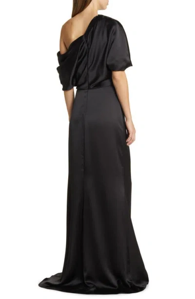 Amsale Off-shoulder Draped-detail Gown