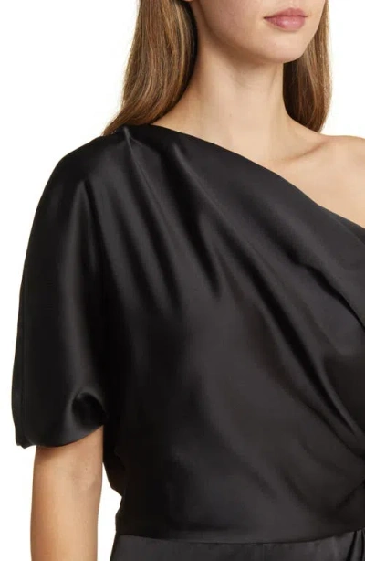 Amsale Off-shoulder Draped-detail Gown
