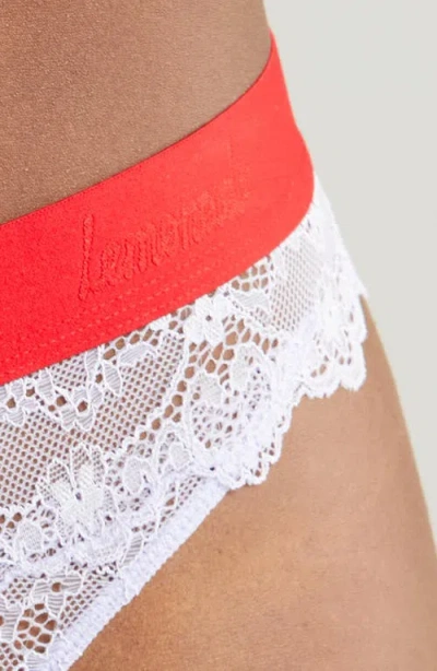 Lemonade Dolls The Picot Lace V-brazilian Briefs