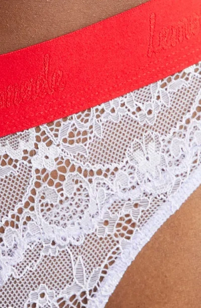 Lemonade Dolls The Picot Lace V-brazilian Briefs