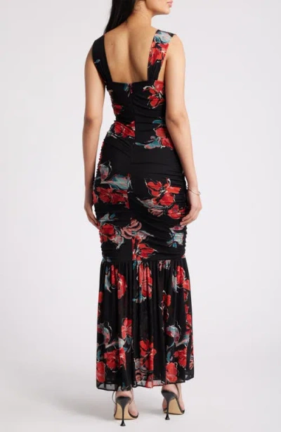 Chelsea28 Ruched Maxi Dress In Black