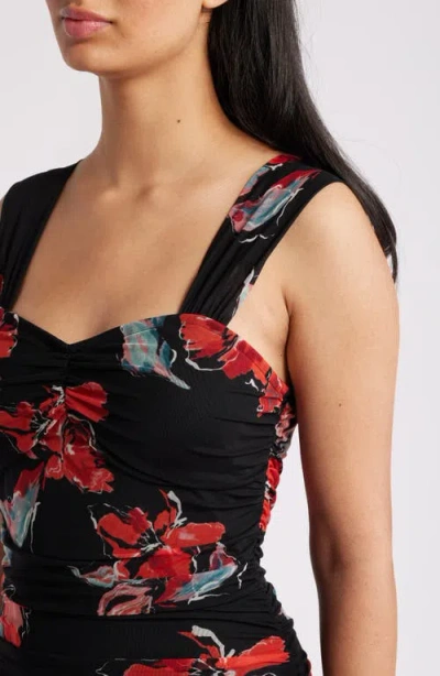 Chelsea28 Ruched Maxi Dress In Black