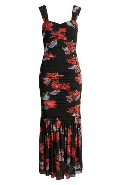 Chelsea28 Ruched Maxi Dress In Black
