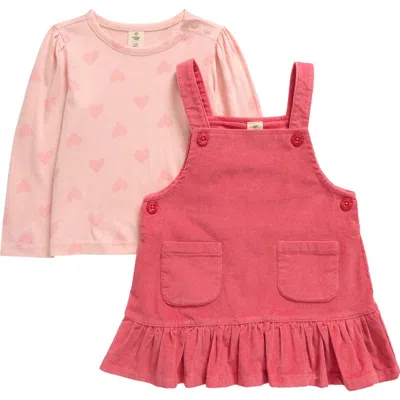 Tucker + Tate T-shirt & Corduroy Dress Set In Pink