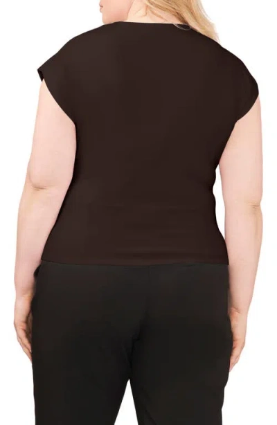 Halogen ® Twist Front Knit Top In Brown
