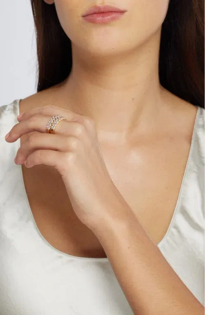 Nordstrom Set Of 2 Oval Cubic Zirconia Bands