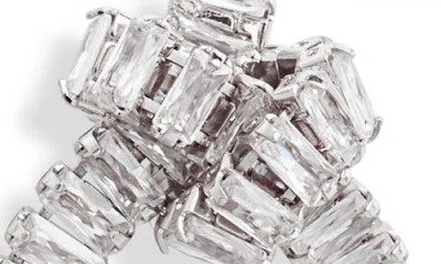 Nordstrom Cubic Zirconia Baguette Knot Linear Earrings