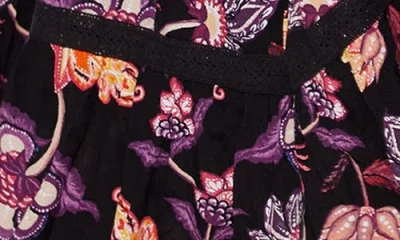 Lost + Wander Under The Stars Floral Tiered Belted Long Sleeve Maxi Dress