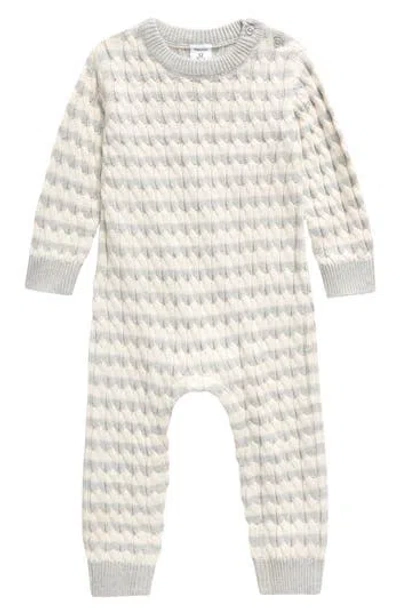 Nordstrom Cable Sweater Romper In Neutral