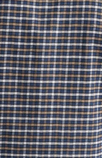 Nordstrom Trim Fit Plaid Flannel Button-down Shirt In Gray