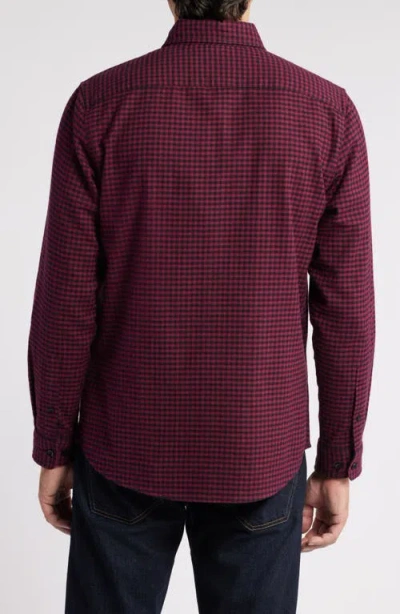 Nordstrom Trim Fit Plaid Flannel Button-down Shirt In Red
