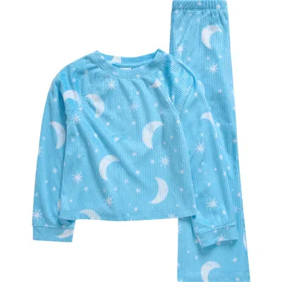 Nordstrom Kids' Fleece Two-piece Pajamas In Blue