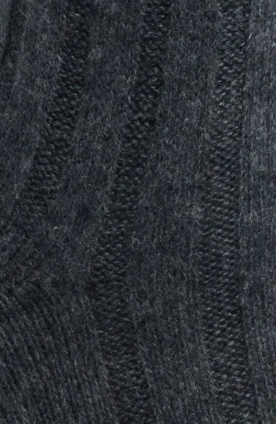 Nordstrom Rib Cashmere Blend Crew Socks