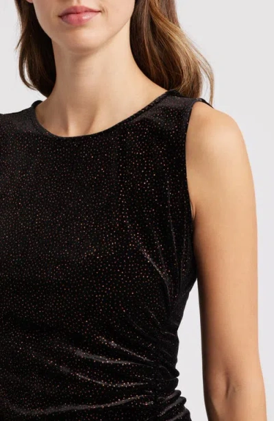 Halogen ® Asymmetric Ruched Gown In Black