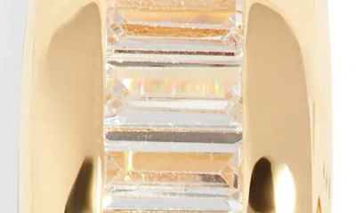 Nordstrom Baguette Cubic Zirconia Hoop Earrings