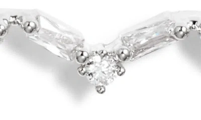 Nordstrom Double Cubic Zirconia Open Heart Drop Earrings