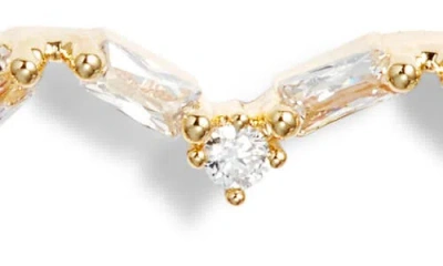 Nordstrom Double Cubic Zirconia Open Heart Drop Earrings