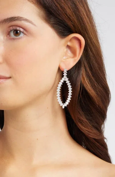 Nordstrom Marquise Cubic Zirconia Open Teardrop Earrings