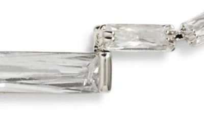 Nordstrom Baguette Center Cubic Zirconia Necklace