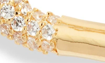 Nordstrom Pavé Cubic Zirconia Rectangle Hoop Earrings