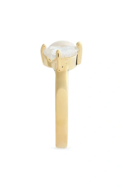Nordstrom Demi Fine Heart & Freshwater Pearl Open Ring