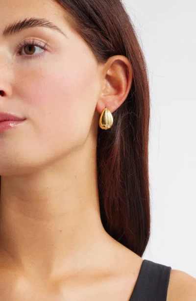 Nordstrom Demi Fine Cubic Zirconia Pavé Teardrop Hoop Earrings