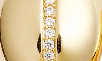 Nordstrom Demi Fine Cubic Zirconia Pavé Teardrop Hoop Earrings