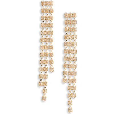 Nordstrom Angled Cubic Zirconia Fringe Drop Earrings