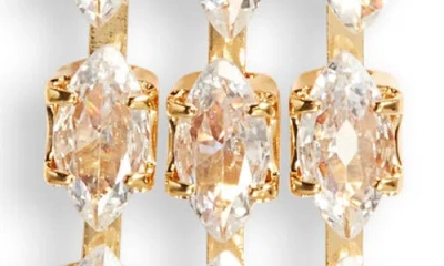 Nordstrom Angled Cubic Zirconia Fringe Drop Earrings