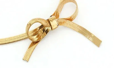 Panacea Snake Chain Bow Necklace