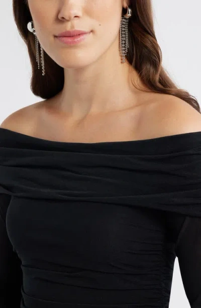 Open Edit Mixed Chain Fringe Hoop Earrings