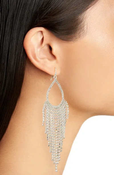 Nordstrom Crystal Fringe Teardrop Earrings