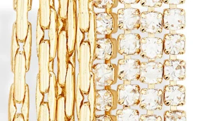 Nordstrom Chain & Crystal Fringe Drop Earrings