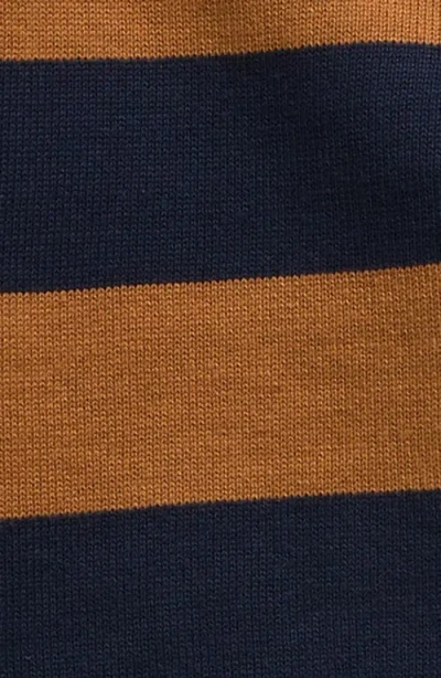 Sammy + Nat Stripe Rugby Sweater & Corduroy Pants Set In Brown