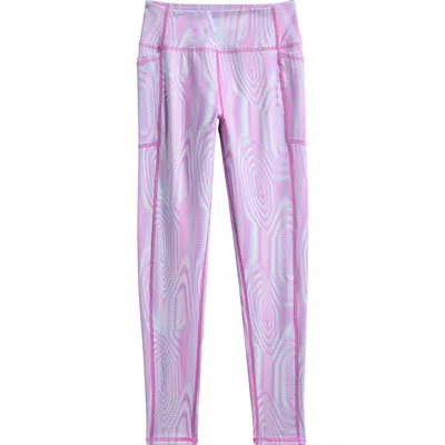 Zella Girl Kids' Favorite High Waist Pocket Leggings In Purple