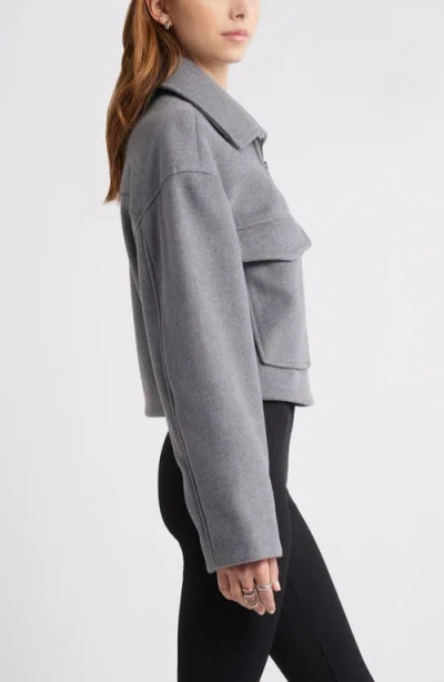 Open Edit Crop Zip Jacket