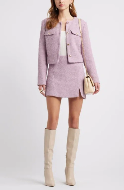 Open Edit Tweed Miniskirt