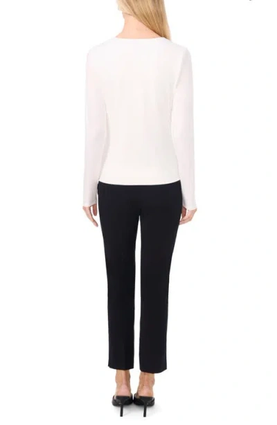 Halogen ® Compression V-neck Top In White