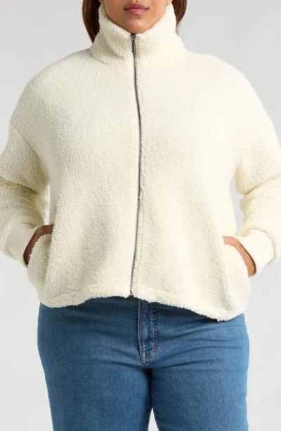 Caslon ® Brushed Fleece Jacket