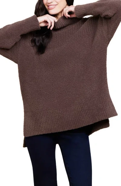 Barefoot Dreams Cozychic High-low Turtleneck Pullover